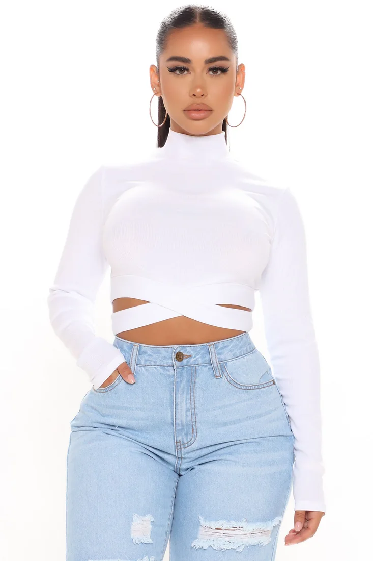 Perfect Timing Crop Top White