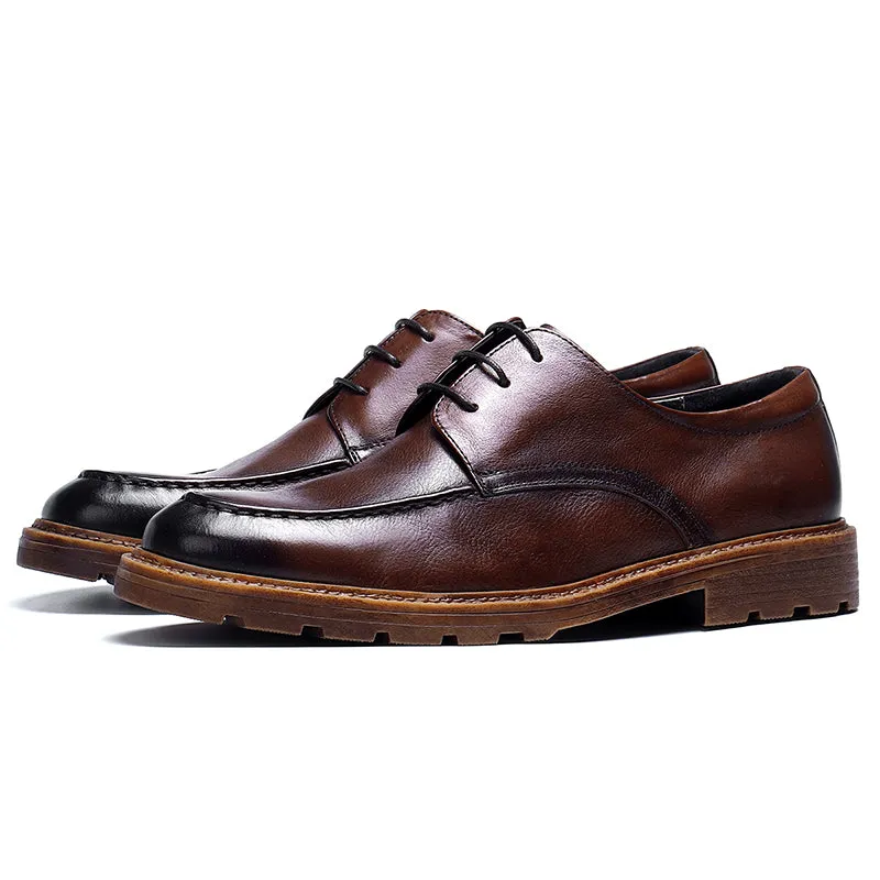 Polished Leather Derby Shoes