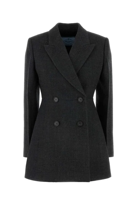 Prada Charcoal Wool Blazer