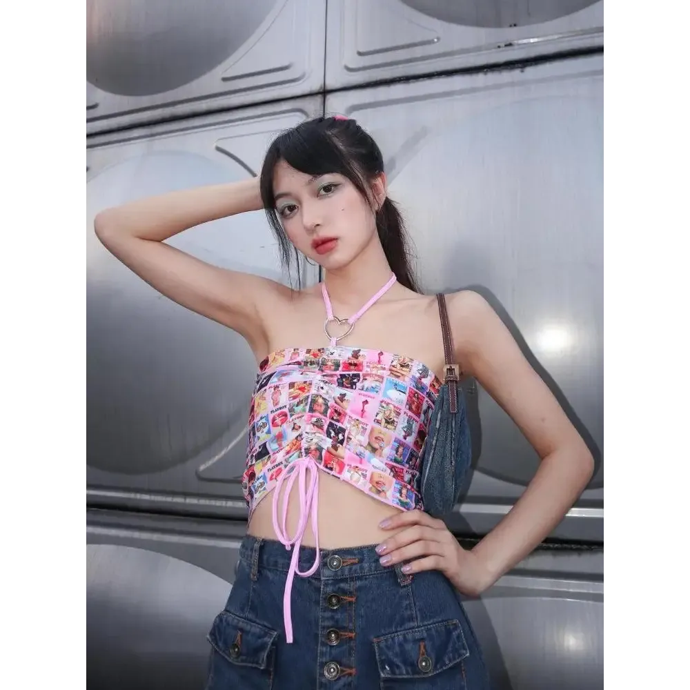 Printed Halter Top