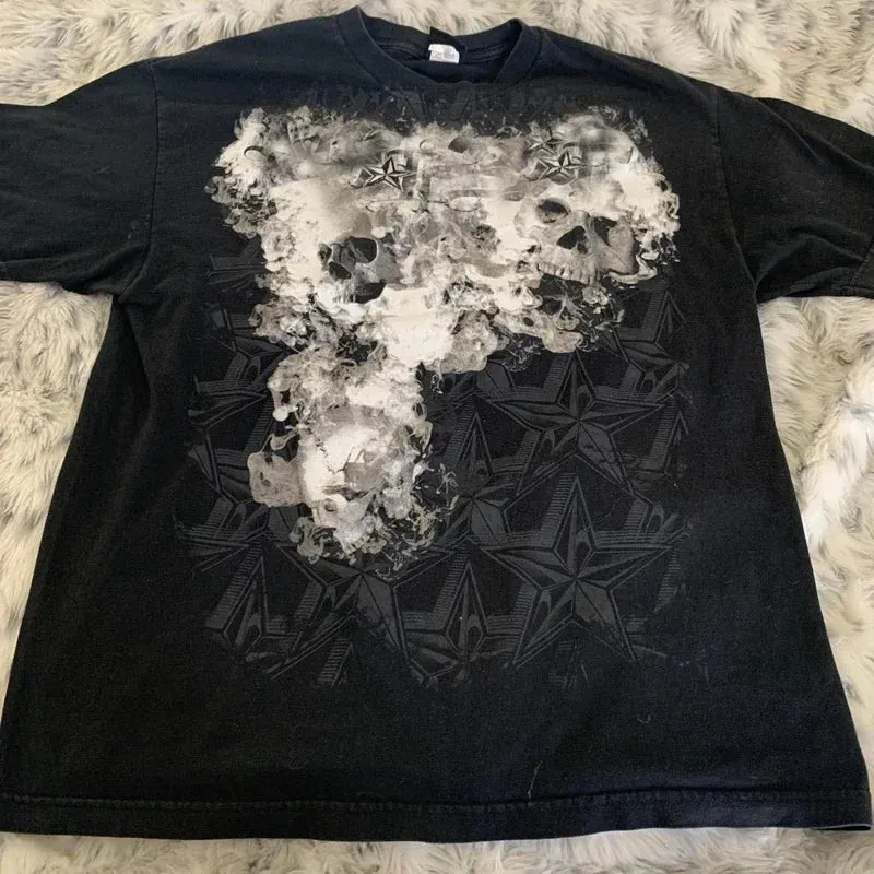 Pure Cotton Gothic Oversized T-shirt