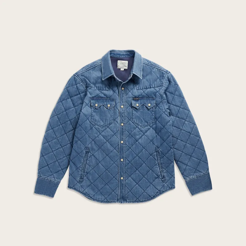 Quilted Denim Shacket