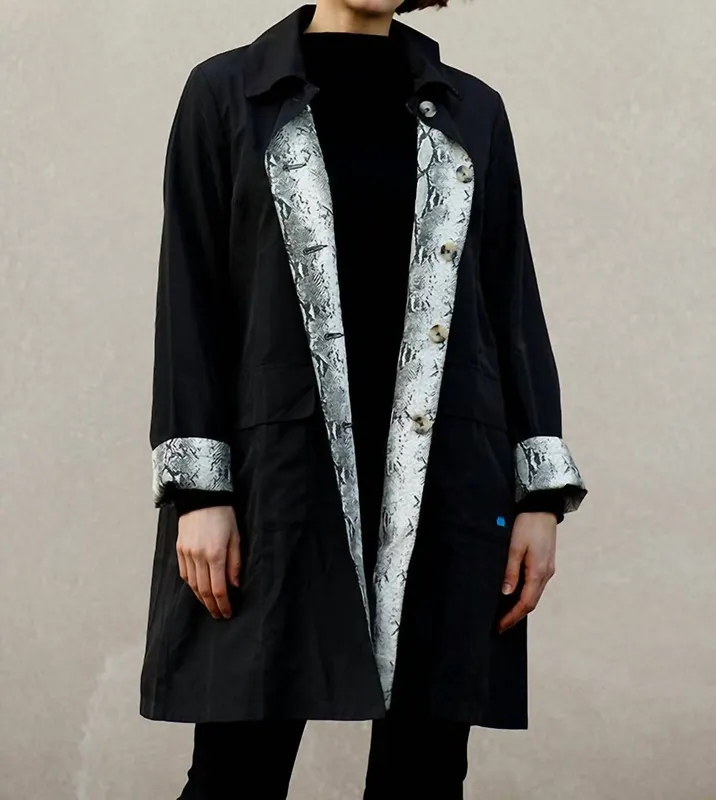 Raintrench With Detachable Hood Rain Trench Coat