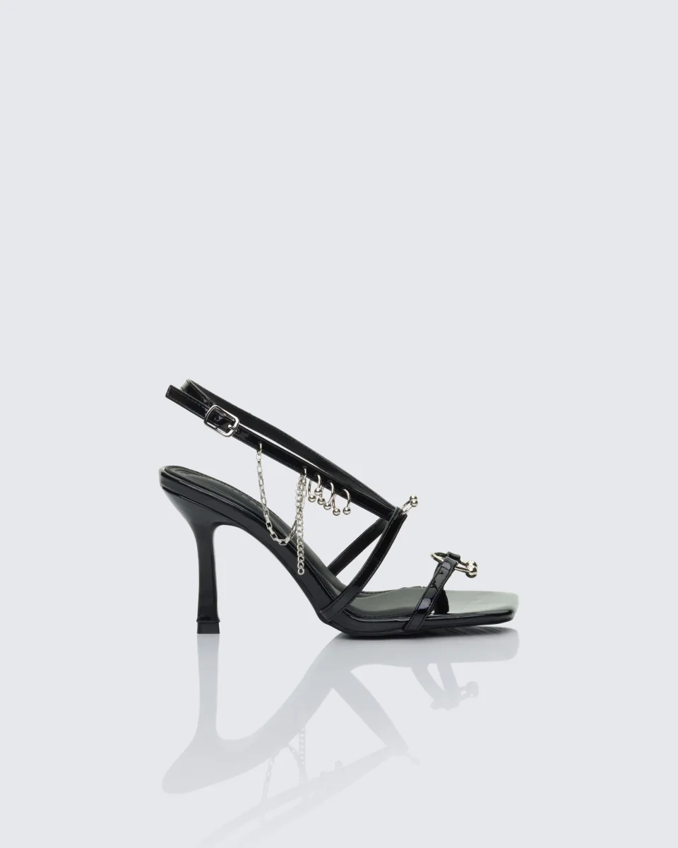 Ramona Black Piercing Detail Shoes