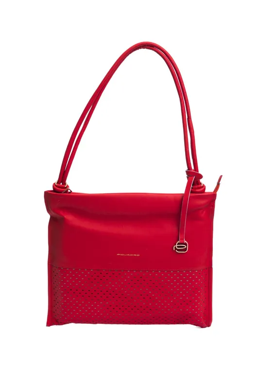 Red Leather Shoulder Bag
