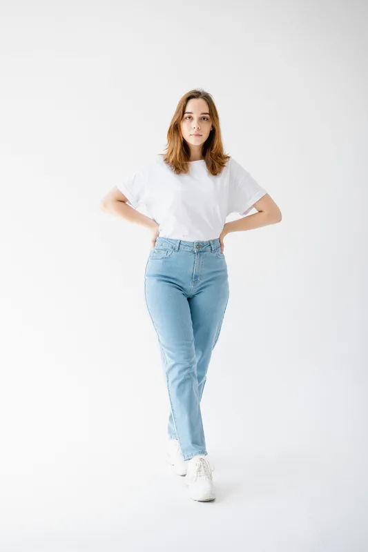 Regular-fit White Cotton T-shirt For Ladies