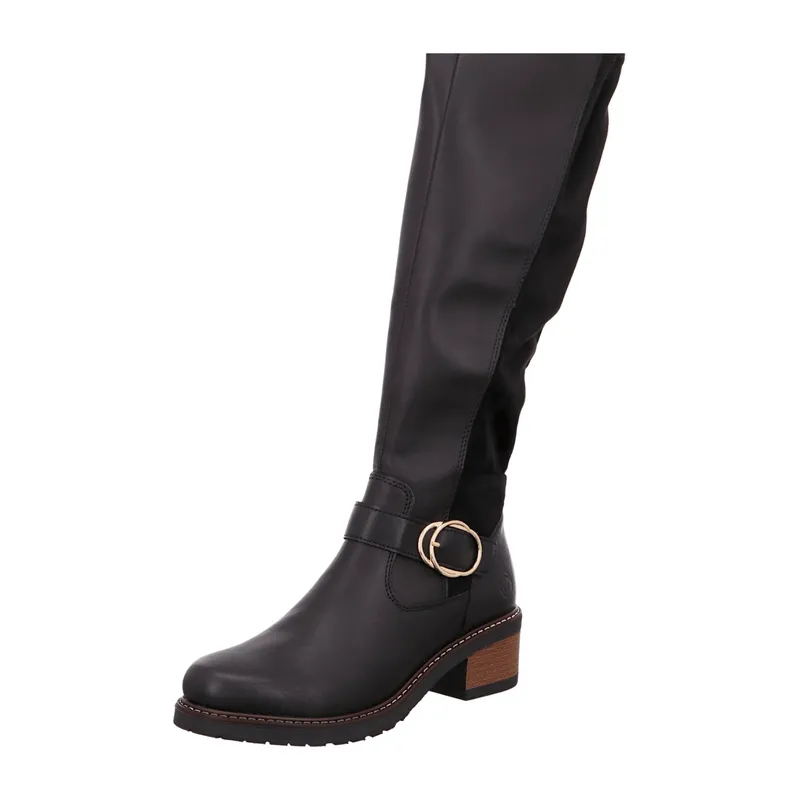 Remonte ' Black Leather Boots With