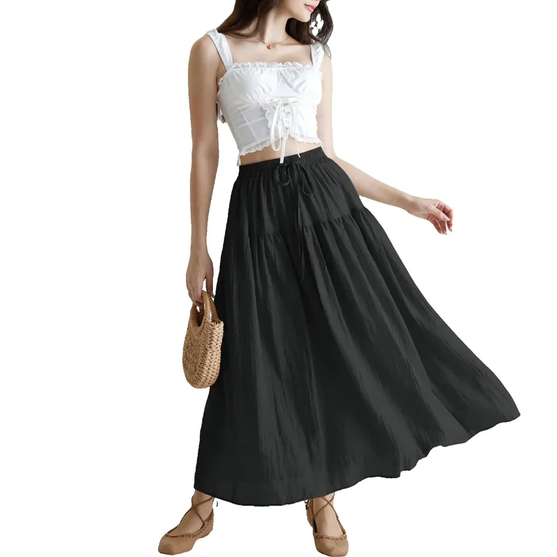 Renaissance Pleated Maxi Skirt