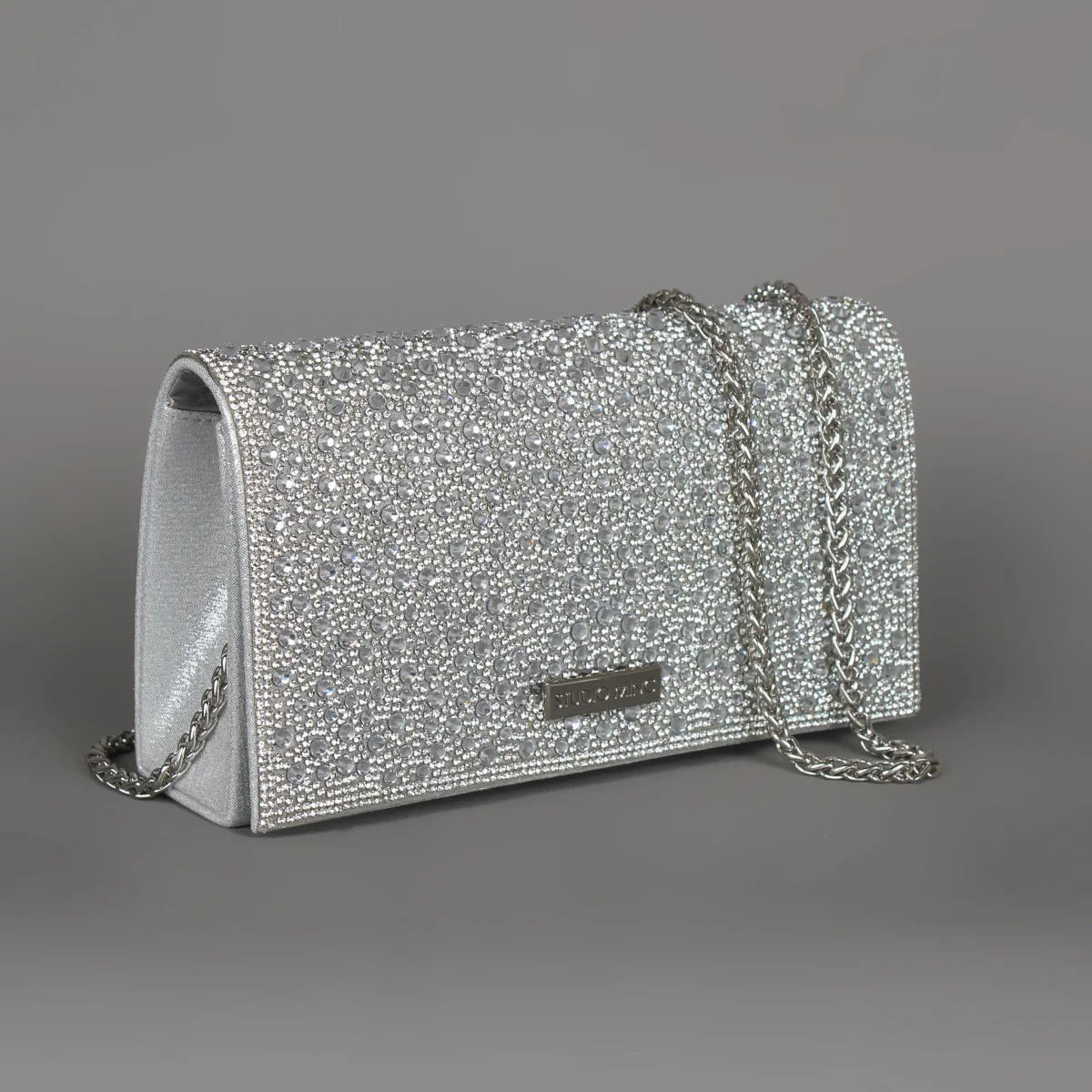Rhinestone Clutch Silver Rhinestone