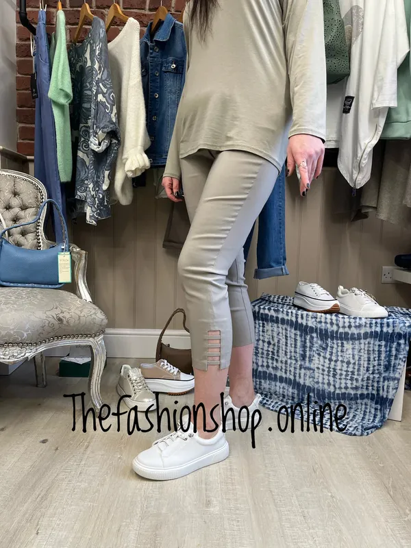 Robell Lena Light Taupe Trousers Inch