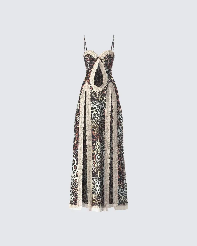 Royan Leopard Print Maxi