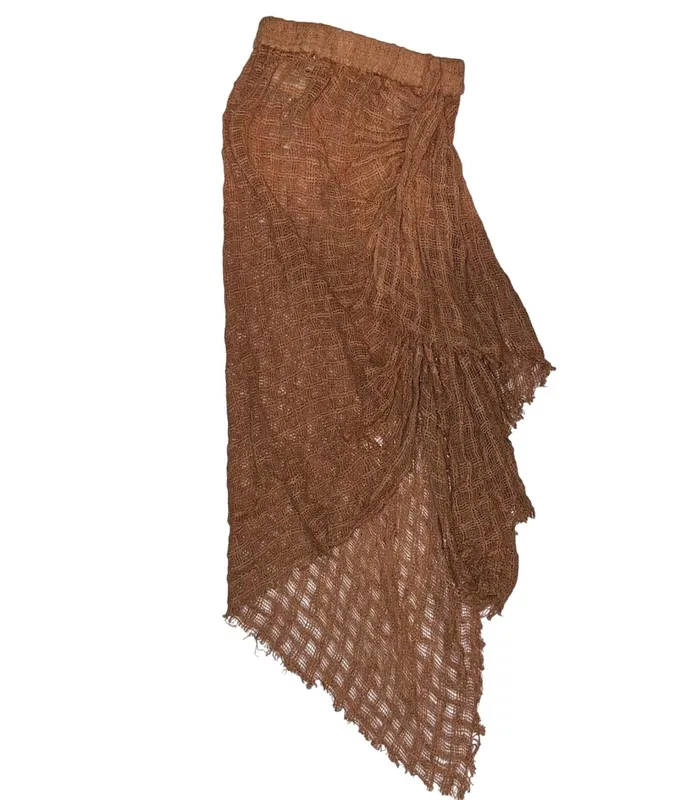Rust Red Crochet Skirt
