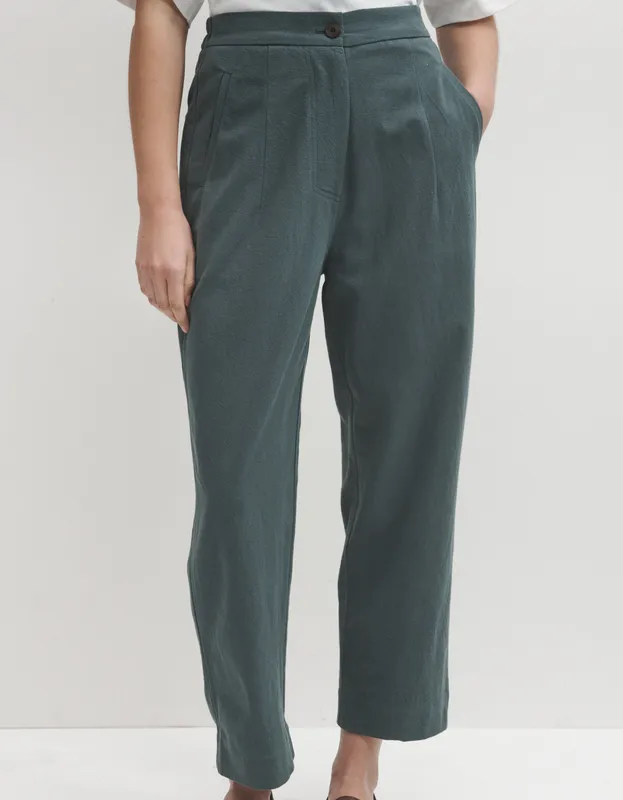 Sage Linen Trousers