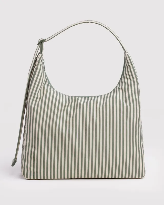 Sage Stripe Shoulder Bag
