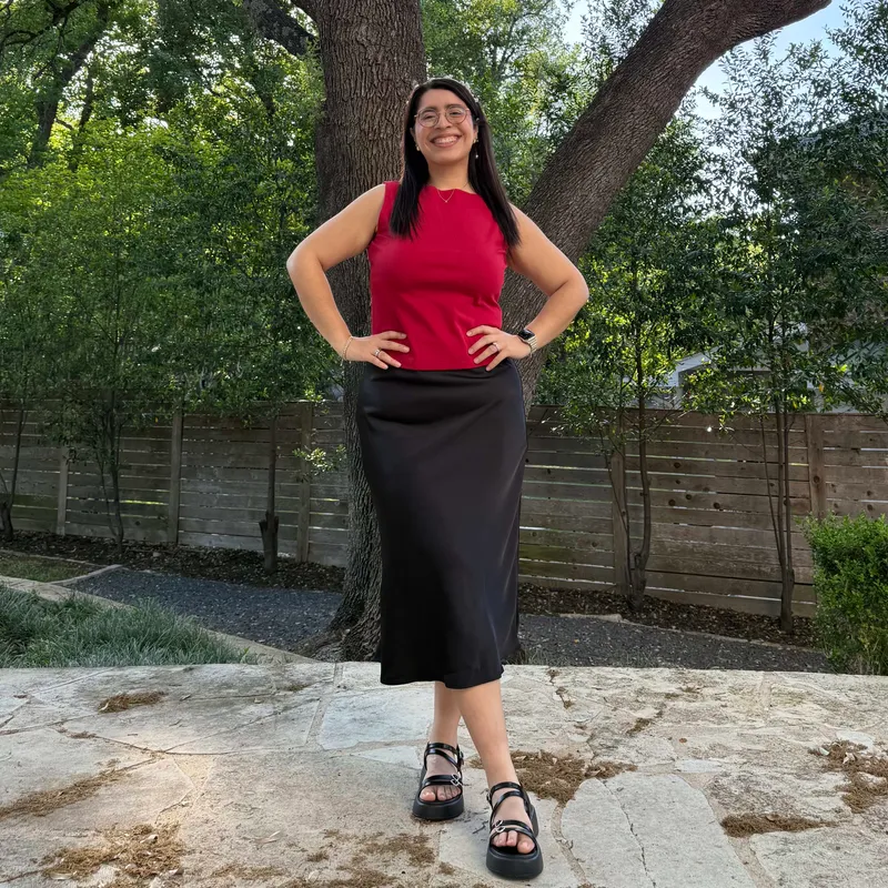 Satin Midi Skirt Black