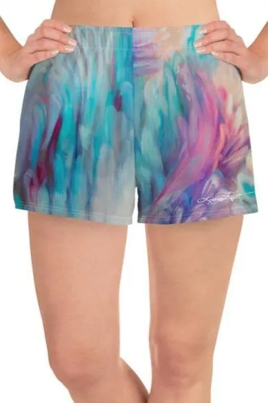 "sea Queen" Coral Detail Athletic Shorts