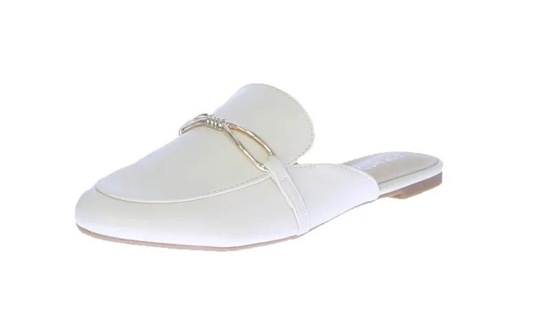 Shoes Ivory Pu Leather Flats Bellen
