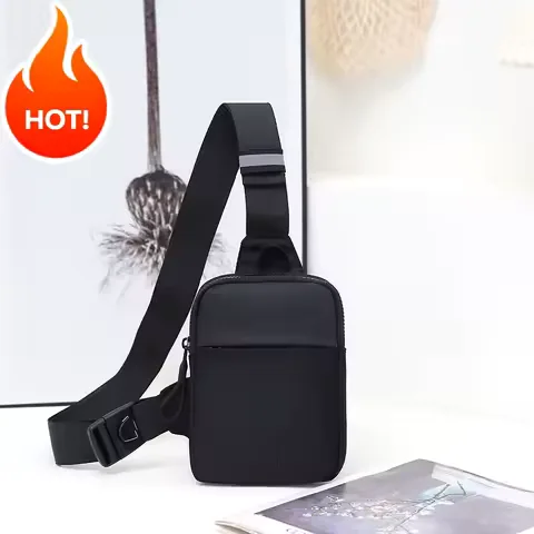 Black Nylon Crossbody Bag
