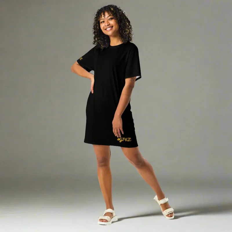 Black T-shirt Dress Oversized