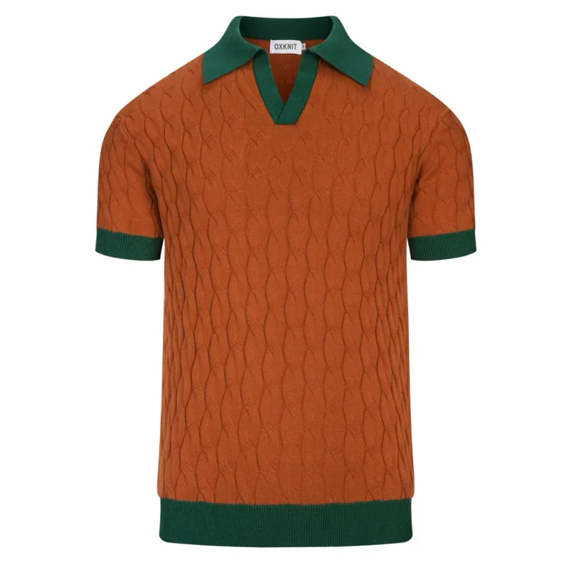 Caramel Brown Retro Cable