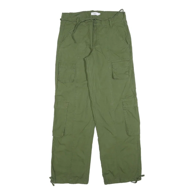 Cotton Blend Olive Relaxed