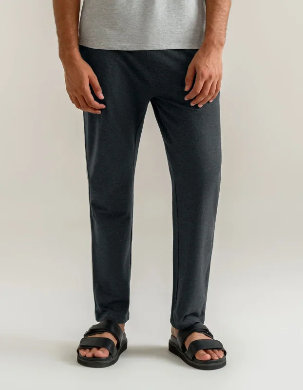 Cotton Jersey Trousers Charcoal