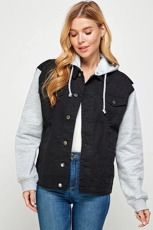 Denim Jacket With Fleece