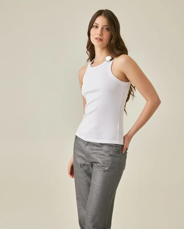 Fitted Ribbed Tank Top