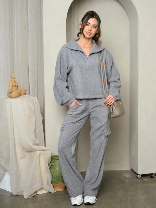 Fleece Cargo Pants