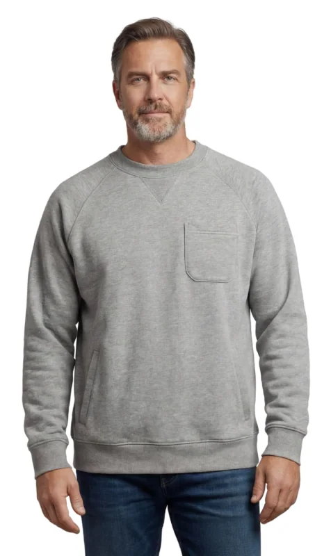 Fleece Sweatshirt With Raglan
