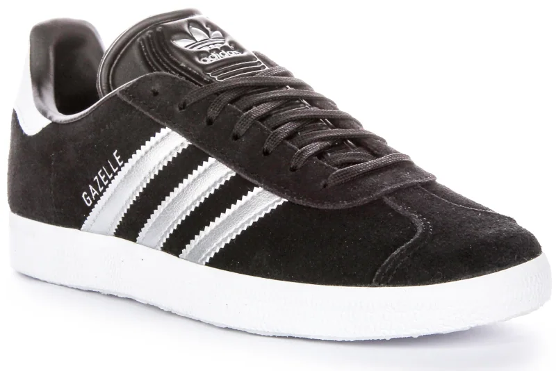 Gazelle In Black Silver Shoes