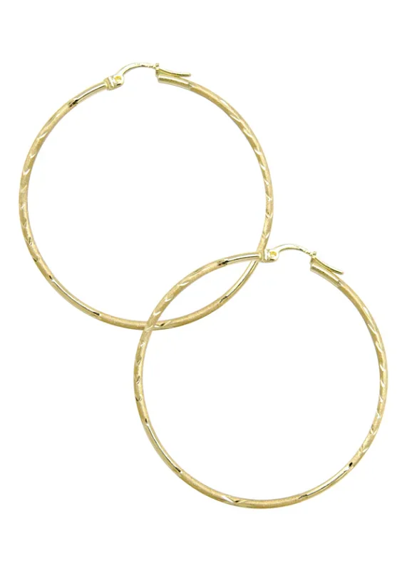 Gold Hoop Earrings Customizable