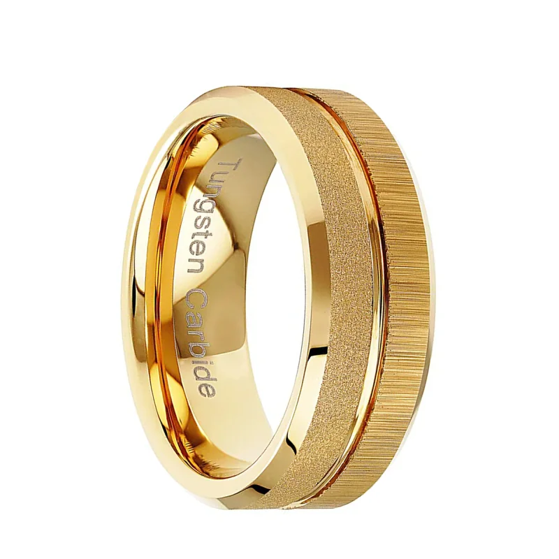 Gold Tungsten Rings
