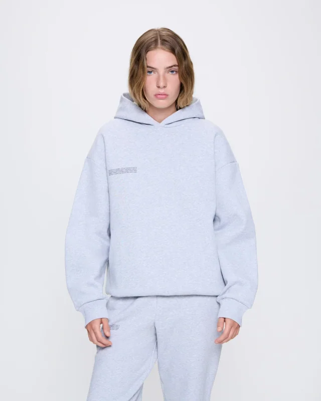 Heavyweight Hoodie Grey Marl