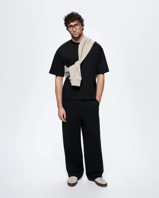 Interlock Oversized T-shirt Black