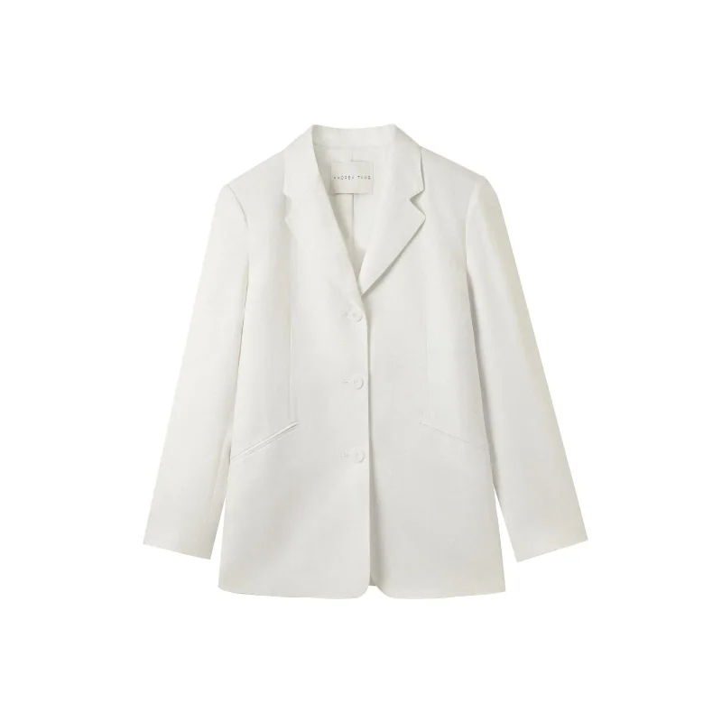 Ivory Linen Blazer