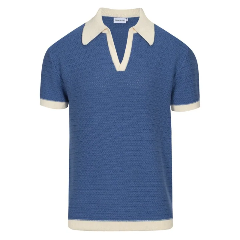 Knit Polo Shirt Wide