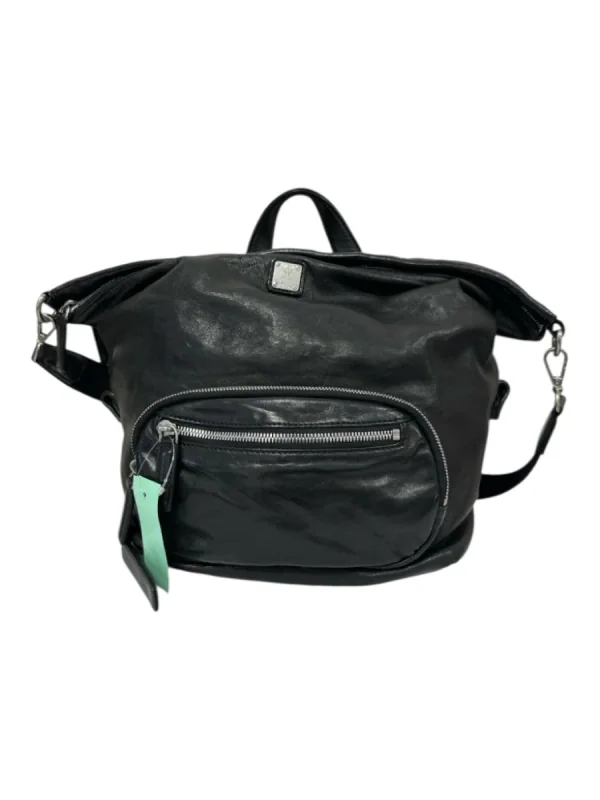 Mcm Black Leather Solid Bag