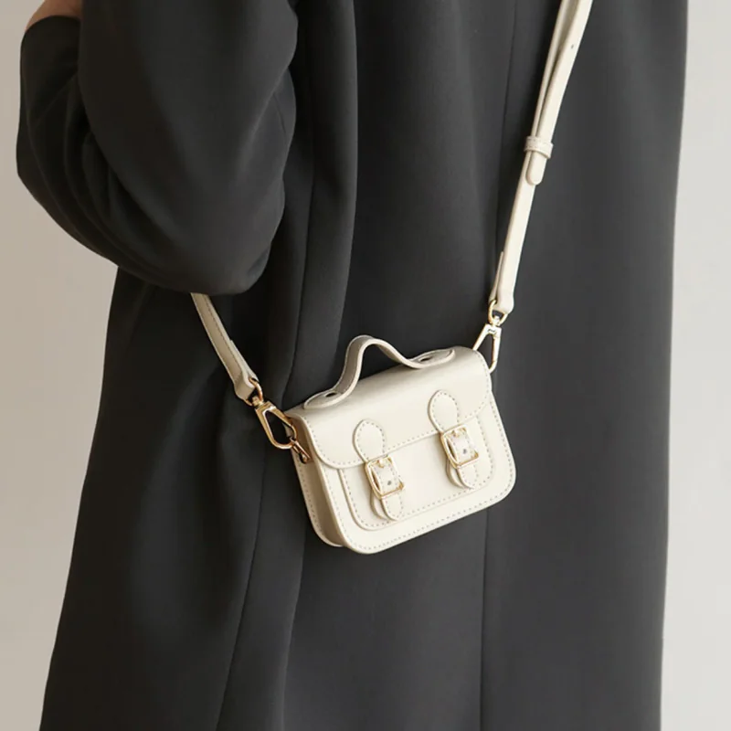 Mini Shoulder Purse White