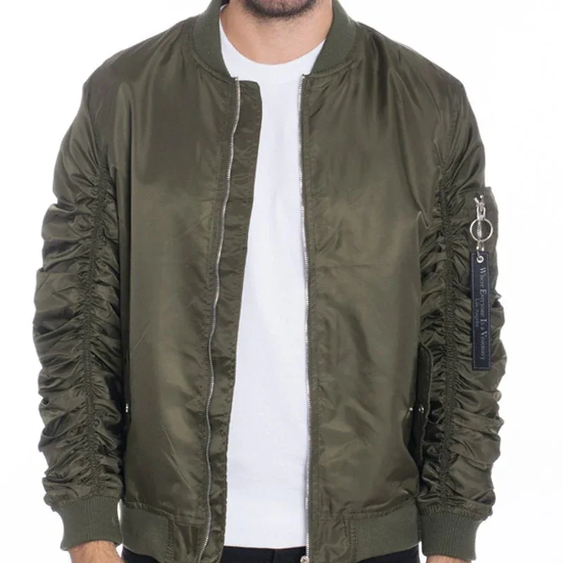 Olive Green Bomber Jacket