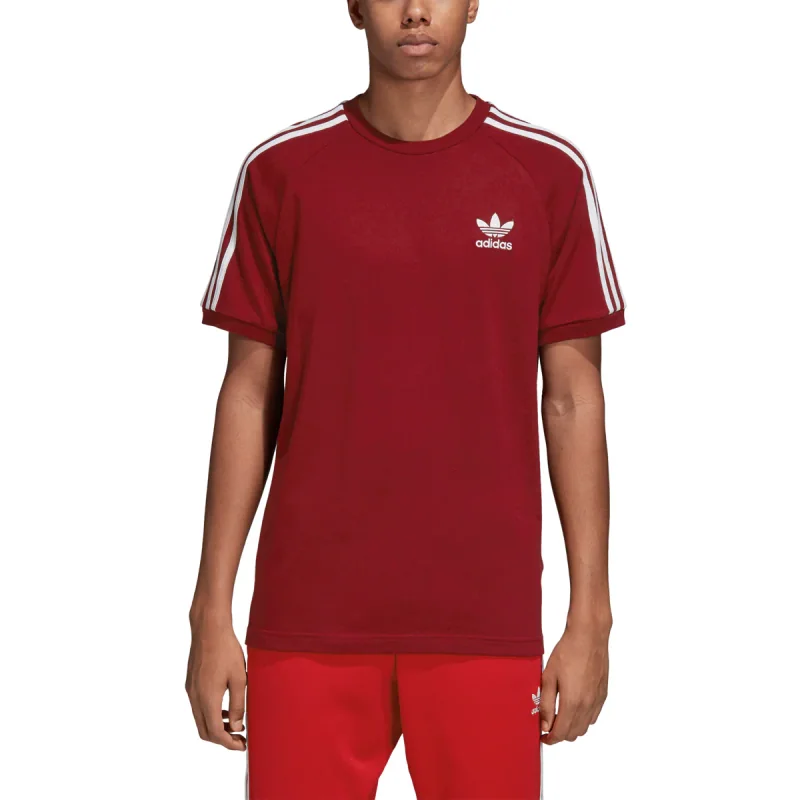 Originals T-shirt Burgundy White