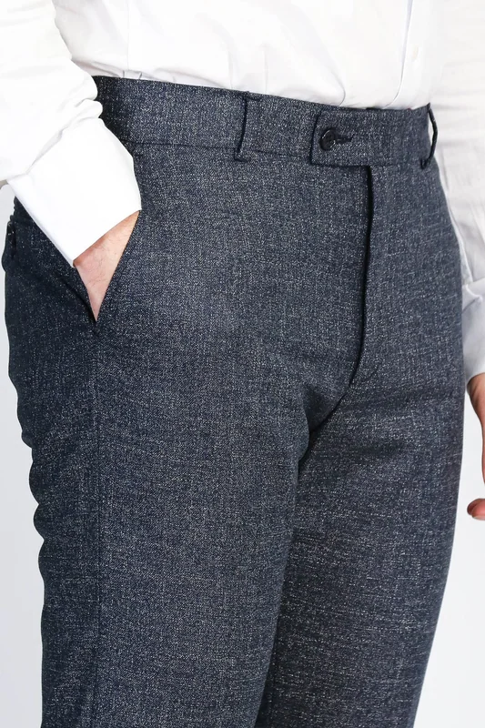 Plain Navy Blue Trousers