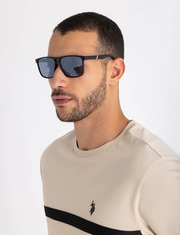 Polarized Sport Rectangular Sunglasses