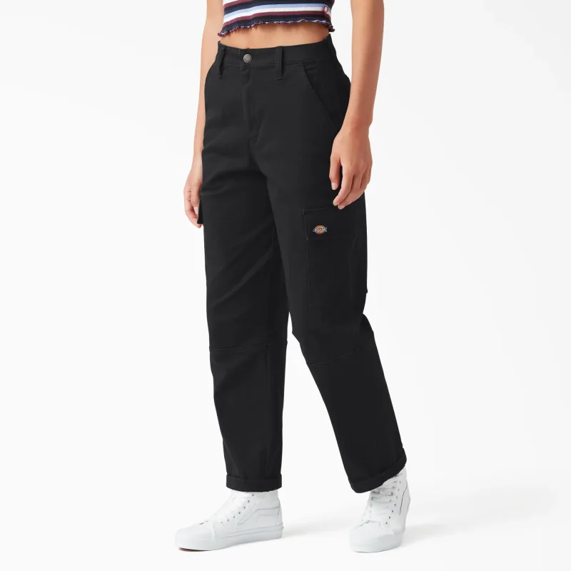 Relaxed Fit Cropped Cargo