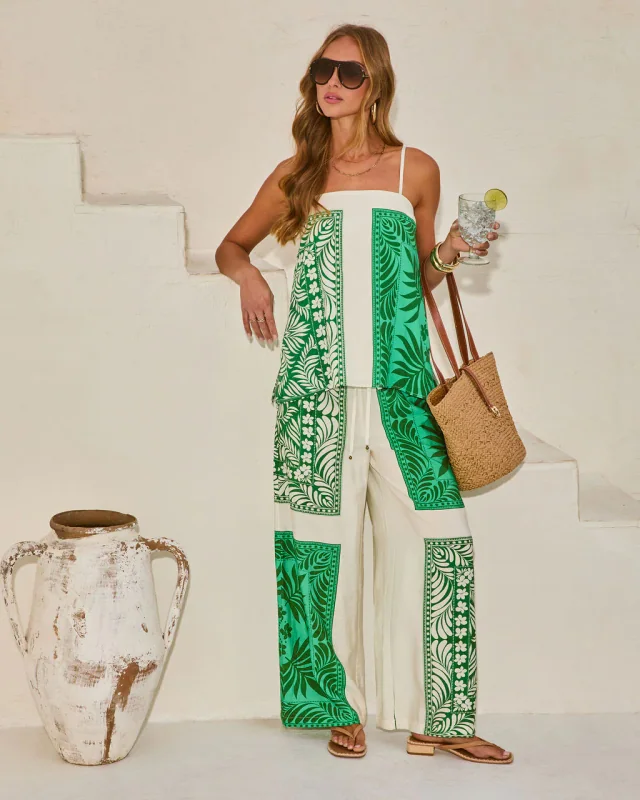 Relaxed Riviera Tropical Print
