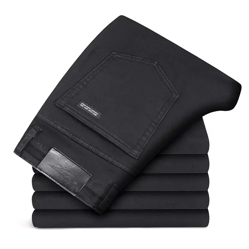 Slim Straight Black Jeans