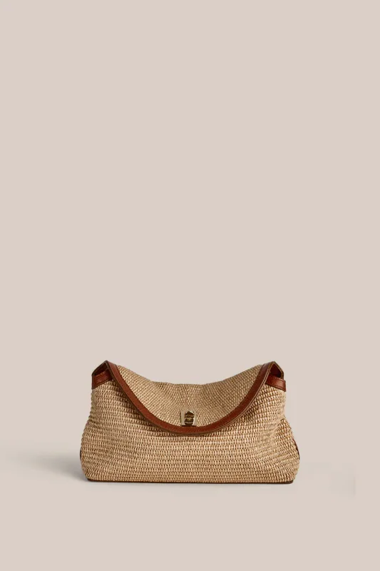 Sloane Tan Resort Crossbody Clutch