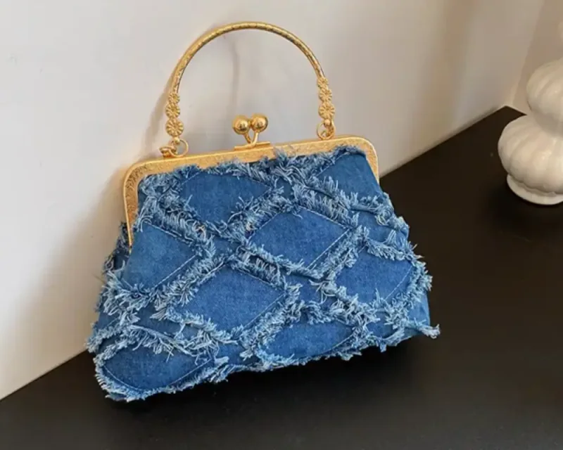 Small Denim Crossbody Bag
