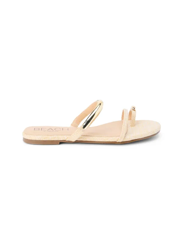 Vacay Flat Sandal In Natural