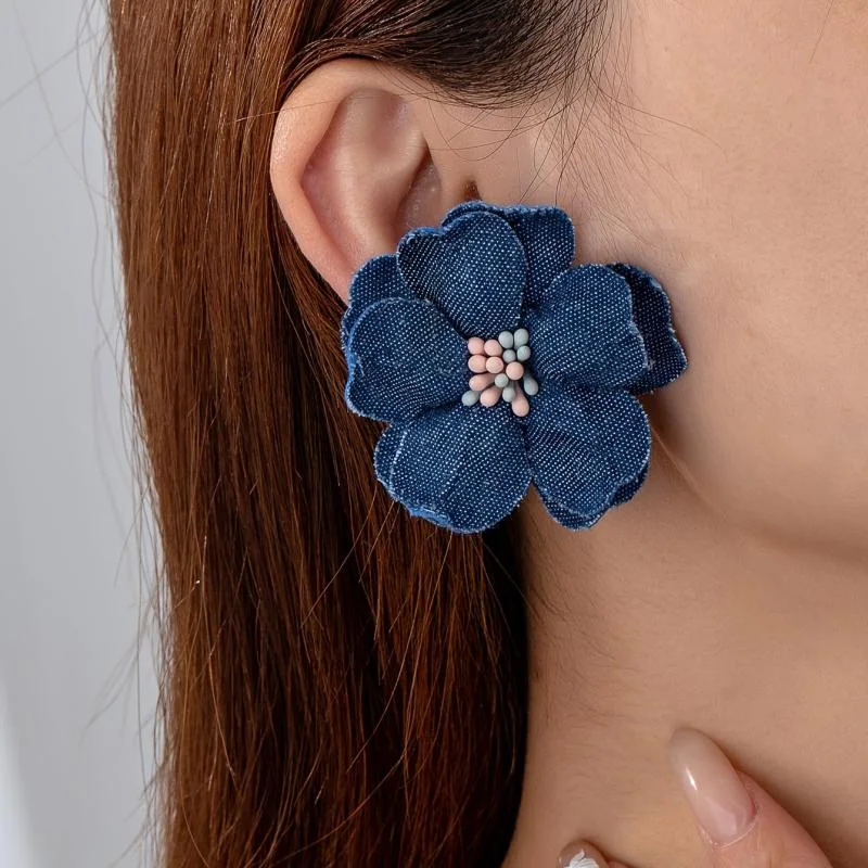 Vintage Inspired Denim Flower
